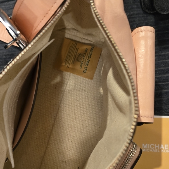 Michael Kors Blush Leather Crossbody Bag - Picture 7 of 14